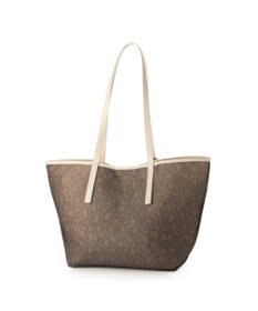 UNBILLION カシュカシュ cachecache / チュールメッシュヒョウ柄プリントトートＬ