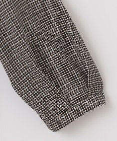 J.PRESS LADIES L チェックプリント スリットフリルネック カットソー