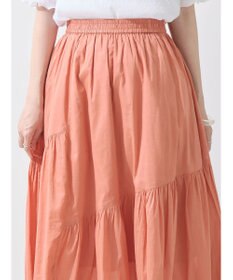 earth music&ecology コットンボイルランダム切替フレアスカート