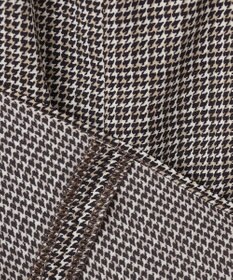 J.PRESS LADIES L チェックプリント スリットフリルネック カットソー