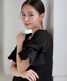 Tiaclasse 【洗える】変形バルーンスリーブカットソーチュニック