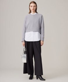 ICB 【洗える】ソフトカシミヤミックス ラメノットヤーンニット