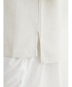 Green Parks ＳＥＴ２点Ｖネックベスト＋７分袖ミディシャツワンピース