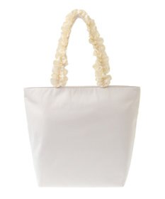 Maison de FLEUR ブランドロゴフリルハンドルトートＭバッグ