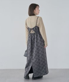 Green Parks ・ＳＵＧＡＲＳＰＯＯＮリボンジャカードキャミワンピ