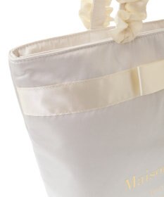 Maison de FLEUR ブランドロゴフリルハンドルトートＭバッグ