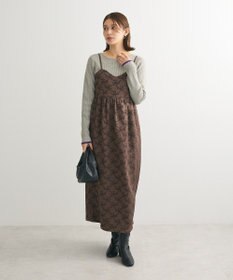 Green Parks ・ＳＵＧＡＲＳＰＯＯＮリボンジャカードキャミワンピ