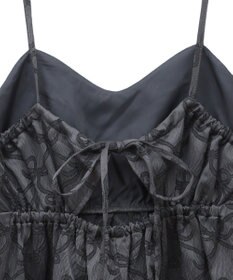 Green Parks ・ＳＵＧＡＲＳＰＯＯＮリボンジャカードキャミワンピ