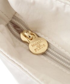 Maison de FLEUR ブランドロゴフリルハンドルトートＭバッグ