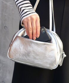 FOLNA RD ホイルレザーボストンバッグ S-SIZE