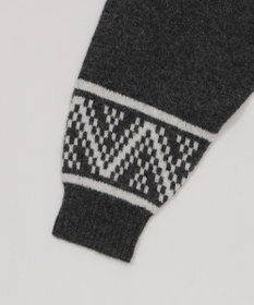 WEGO 雪柄ダブルジップニット