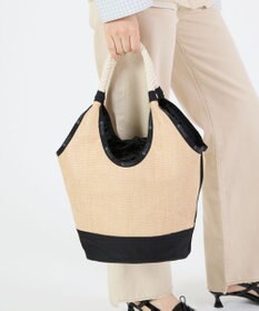 LeSportsac LG DIAMOND TOTE/ブラックラフィア