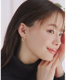 Tiaclasse 【安田美沙子さん着用・金属アレルギー対応】キュービックレイヤードフープピアス