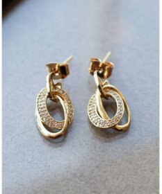 Tiaclasse 【安田美沙子さん着用・金属アレルギー対応】キュービックレイヤードフープピアス