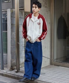 WEGO 【ユニセックス着用ITEM】ラグラングラフィックZIPパーカー