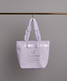 Maison de FLEUR ブランドロゴフリルハンドルトートＭバッグ