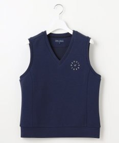 23区GOLF 【WOMEN/EC限定】ワンポイント ジャージー ベスト ロングシーズン使える 温度調節に最適