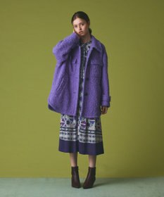 GRACE CONTINENTAL リングウールショートコート