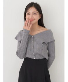 earth music&ecology ２ｗａｙビッグカラーニットプルオーバー