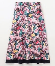 GRACE CONTINENTAL グラデフラワープリントスカート
