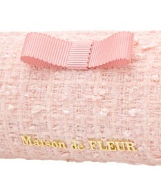 Maison de FLEUR ツイードグログランリボンロングポーチ