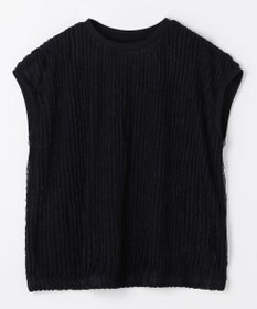 ANY L レースフレンチスリーブプルオーバー