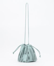 23区 【CLASSY.6月号掲載】MARCO MASI レザーフリンジ ミニ巾着 バッグ