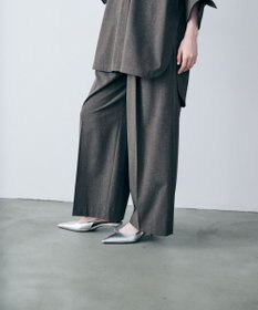 uncrave TRツイル ワイドトラウザー