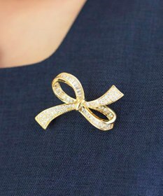 Tiaclasse   リボンモチーフブローチ