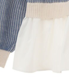 Green Parks 配色リブドッキングチュニック