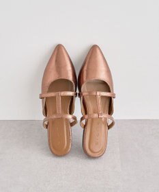 Green Parks ＲＵＰＩＳ．ポインテッドＴストラップミュール