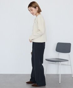 AMERICAN HOLIC ワンポイントロゴクルーカーディガン