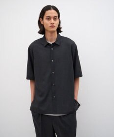 ATON TWIST WOOL GAUZE | ハーフスリーブシャツ - UNISEX
