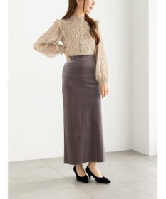 Te chichi ベロアナロースカート《2025Autumn catalog vol.2 item》