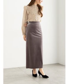 Te chichi ベロアナロースカート《2025Autumn catalog vol.2 item》