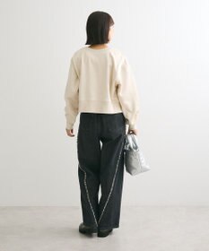 Green Parks サテンボンディングＺｉｐカーディガン