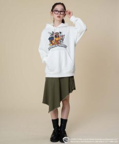 WEGO 【ユニセックス着用ITEM/裏起毛】LOONEYTUNESグラフィックプルオーバー