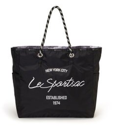 LeSportsac LARGE 2 WAY TOTE/2ウェイブラック/グレーカモ