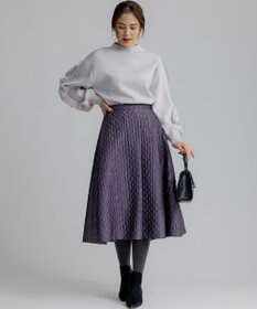 組曲 【WEB限定】袖フリル付きニットプルオーバー