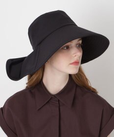 MOONBAT 【遮光100％/遮熱/UVカット】PAUL&JOE ACCESSOIRES(ポール&ジョー）後ろ垂れ 広つばハット 帽子 サイズ調整可能 手洗い可能