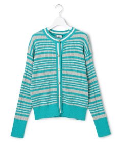 J.PRESS YORK STREET 【UNISEX】コットンボーダー ニットカーディガン