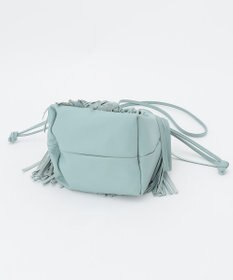 23区 【CLASSY.6月号掲載】MARCO MASI レザーフリンジ ミニ巾着 バッグ