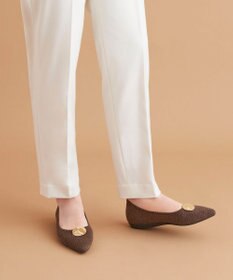 steppi 【洗える/撥水】メタルパーツ付 ポインテッド パンプス