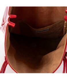 UNBILLION カシュカシュ cachecache / エナメル調結びハンドルA4サイズトート