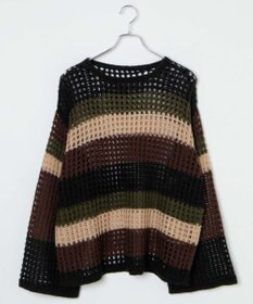 WEGO ビッグメッシュニットプルオーバー