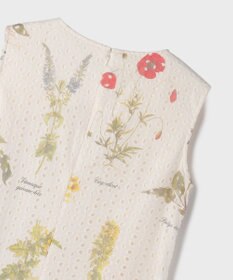 GRACE CONTINENTAL カットワークプリントワンピース