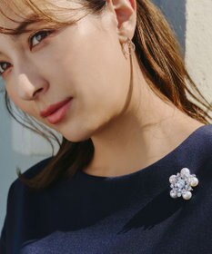 Tiaclasse パールブローチ２WAYネックレス