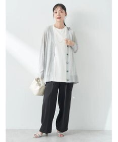 earth music&ecology ボクシーノースリーブチュニック