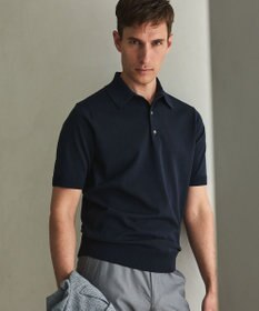 GOTAIRIKU 毎日の仕事着に【洗濯機可】テーラード DRESS BIZ ニットポロ