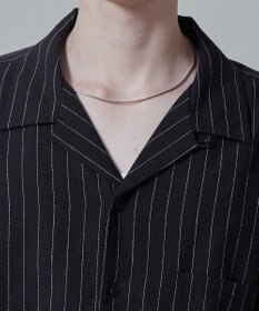 WEGO 【ユニセックス着用アイテム/手洗い可/SETUP可】リネンレーヨンオープンカラーシャツ（S）